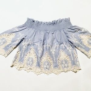 Bleuh Ciel Off the Shoulder Top Size  Medium